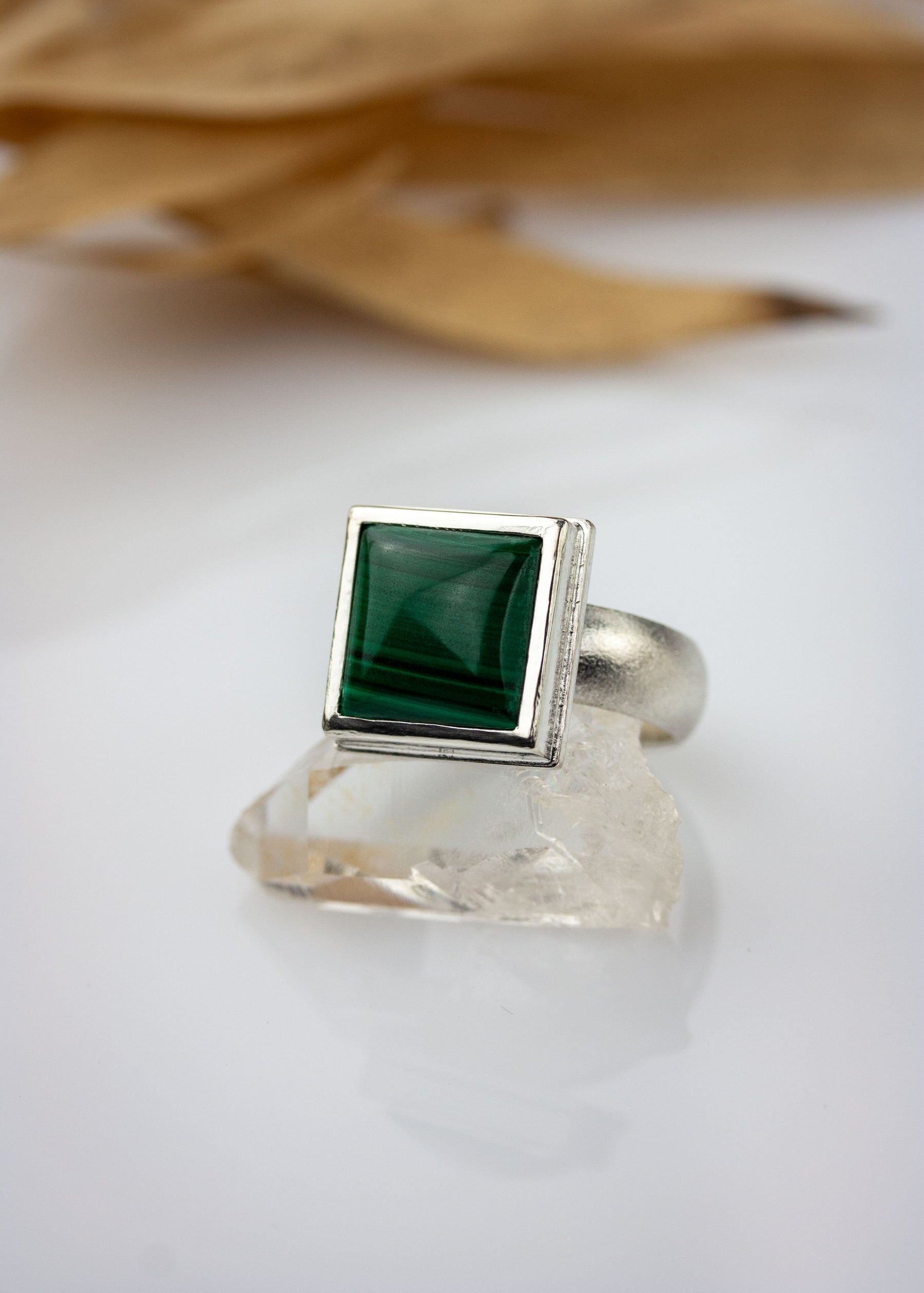 Attica Malachite Ring - US 9