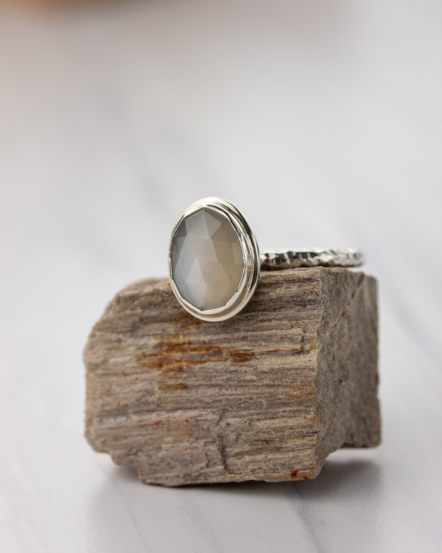 Moonstone Pinnacle Ring, Size 7.5