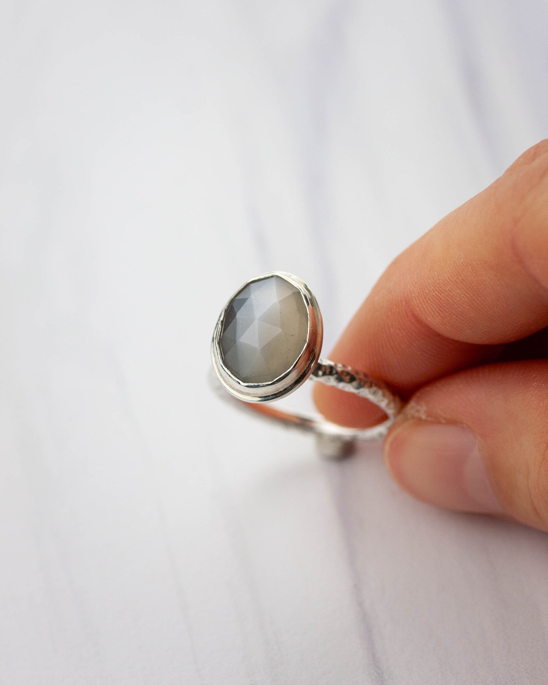 Moonstone Pinnacle Ring, Size 7.5