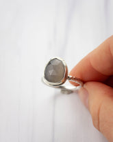 Moonstone Pinnacle Ring, Size 8