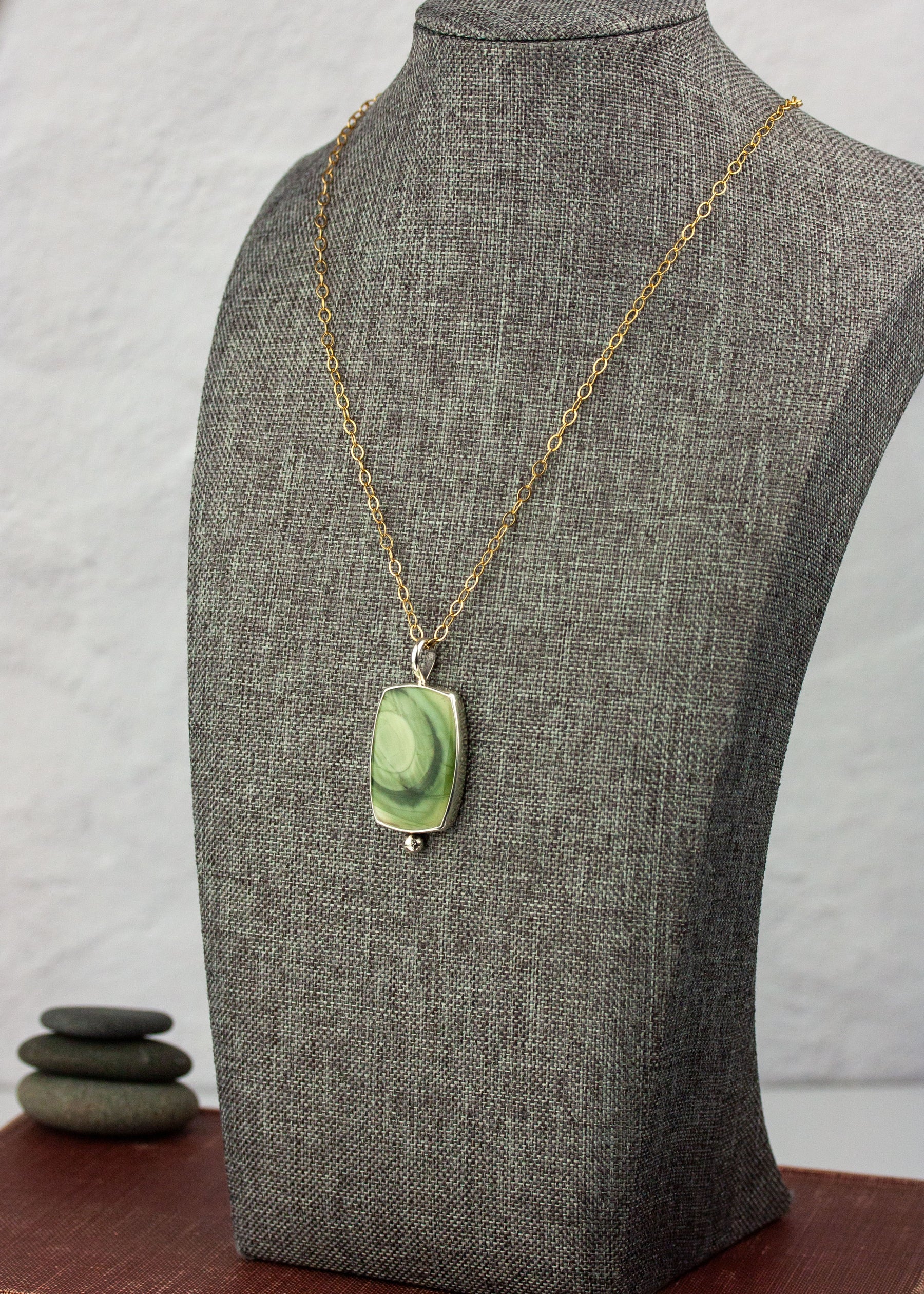 Green Imperial Jasper Pendant