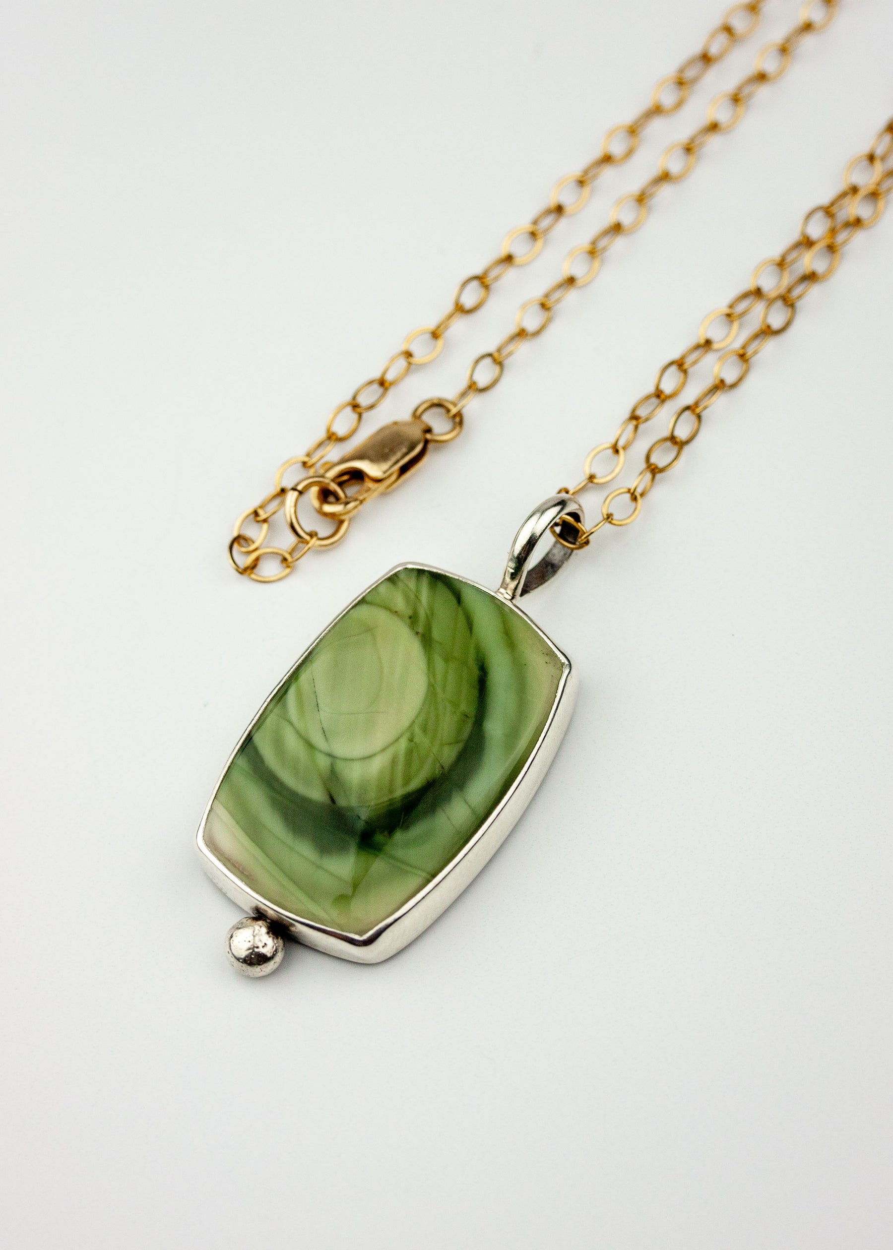 Green Imperial Jasper Pendant