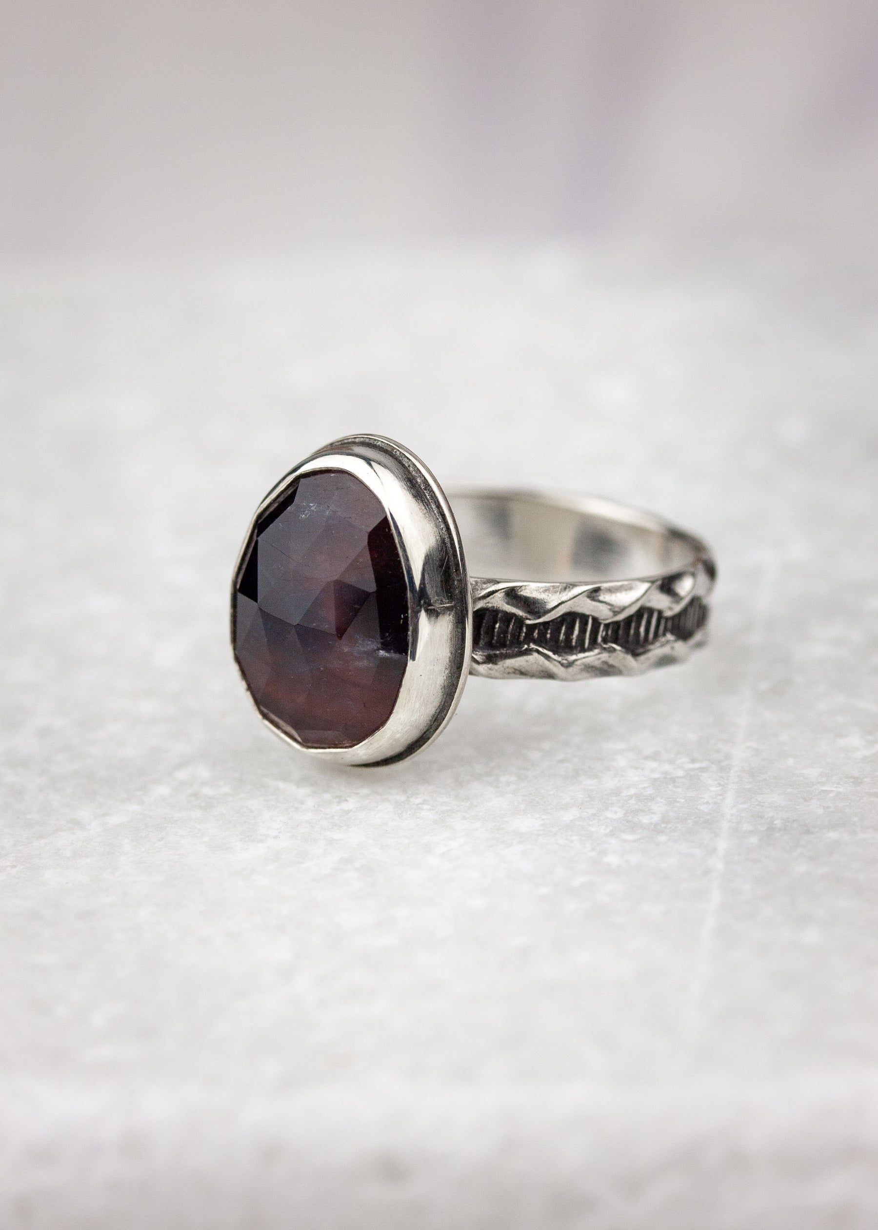 Purple Sapphire Ring - US 8