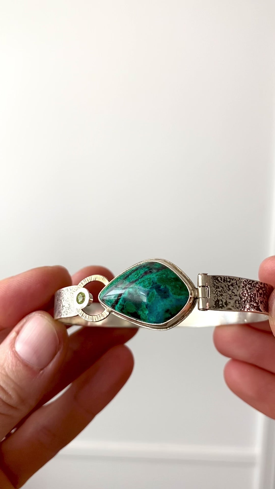 Chrysocolla & Peridot Bracelet