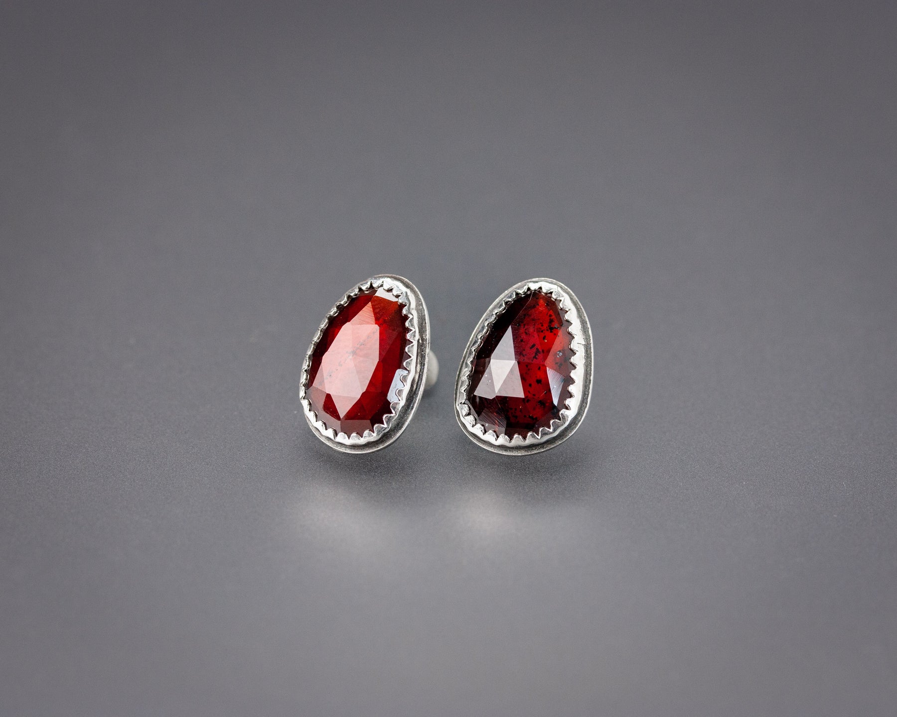 Garnet Stud Earrings