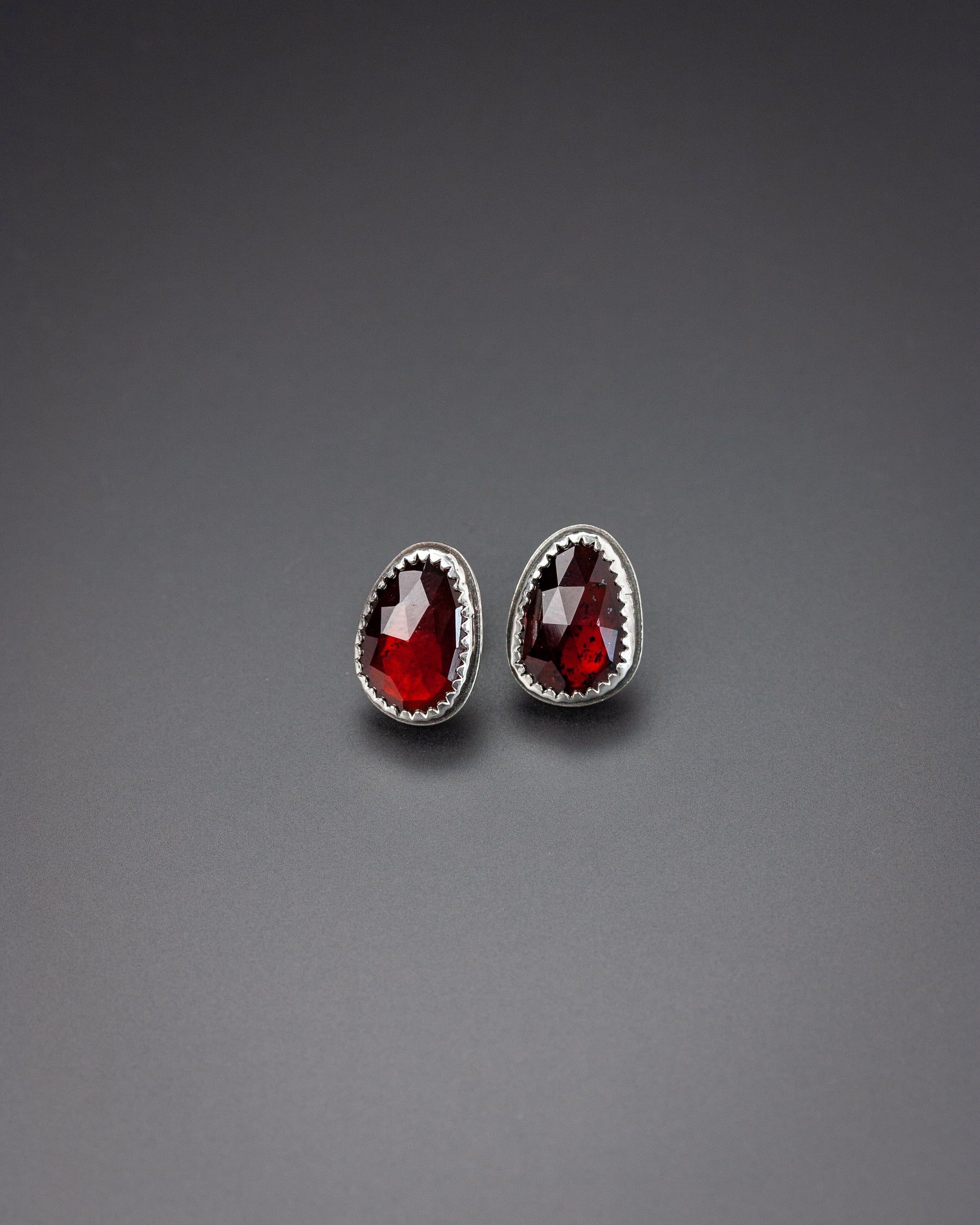 Garnet Stud Earrings