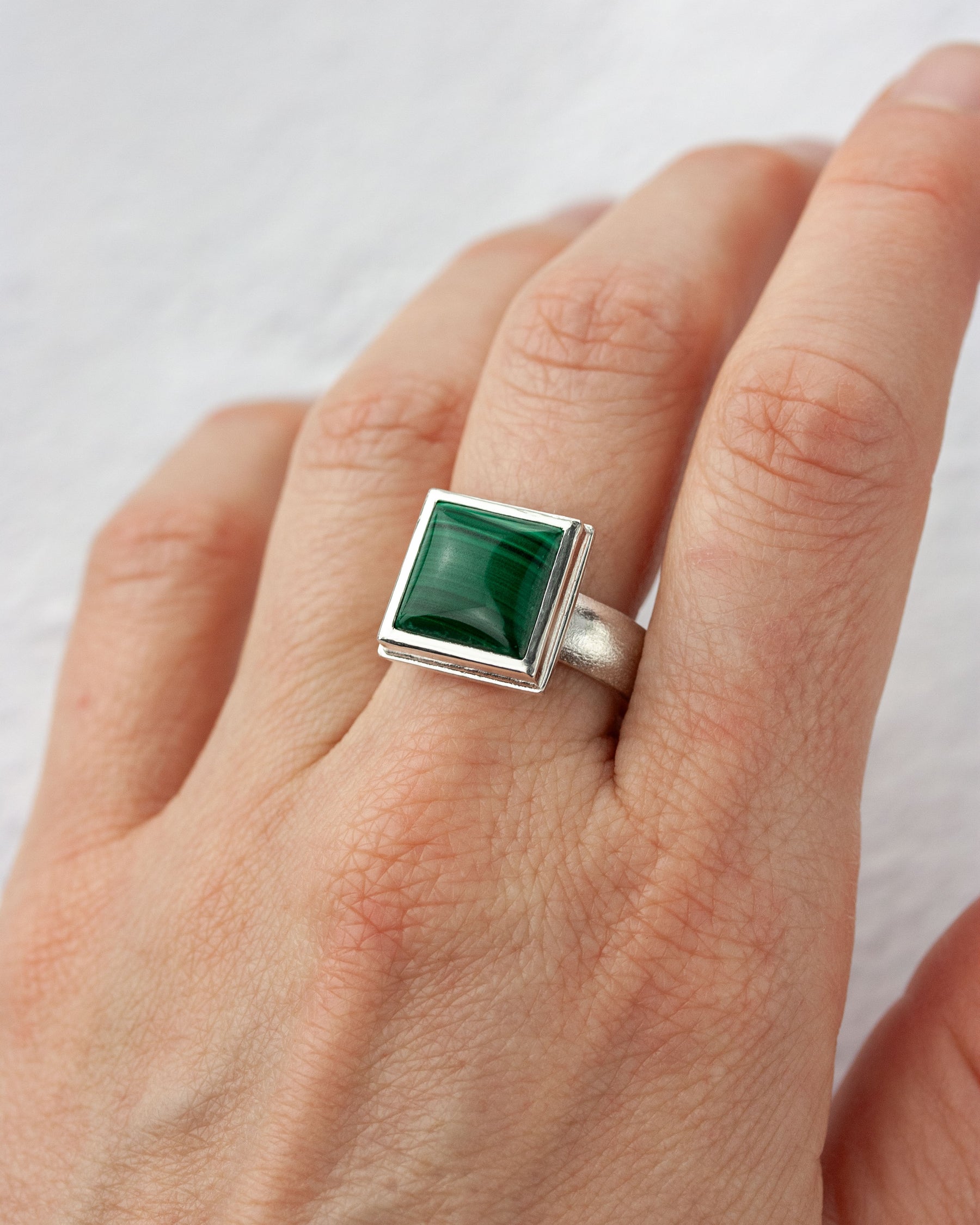 Attica Malachite Ring - US 9