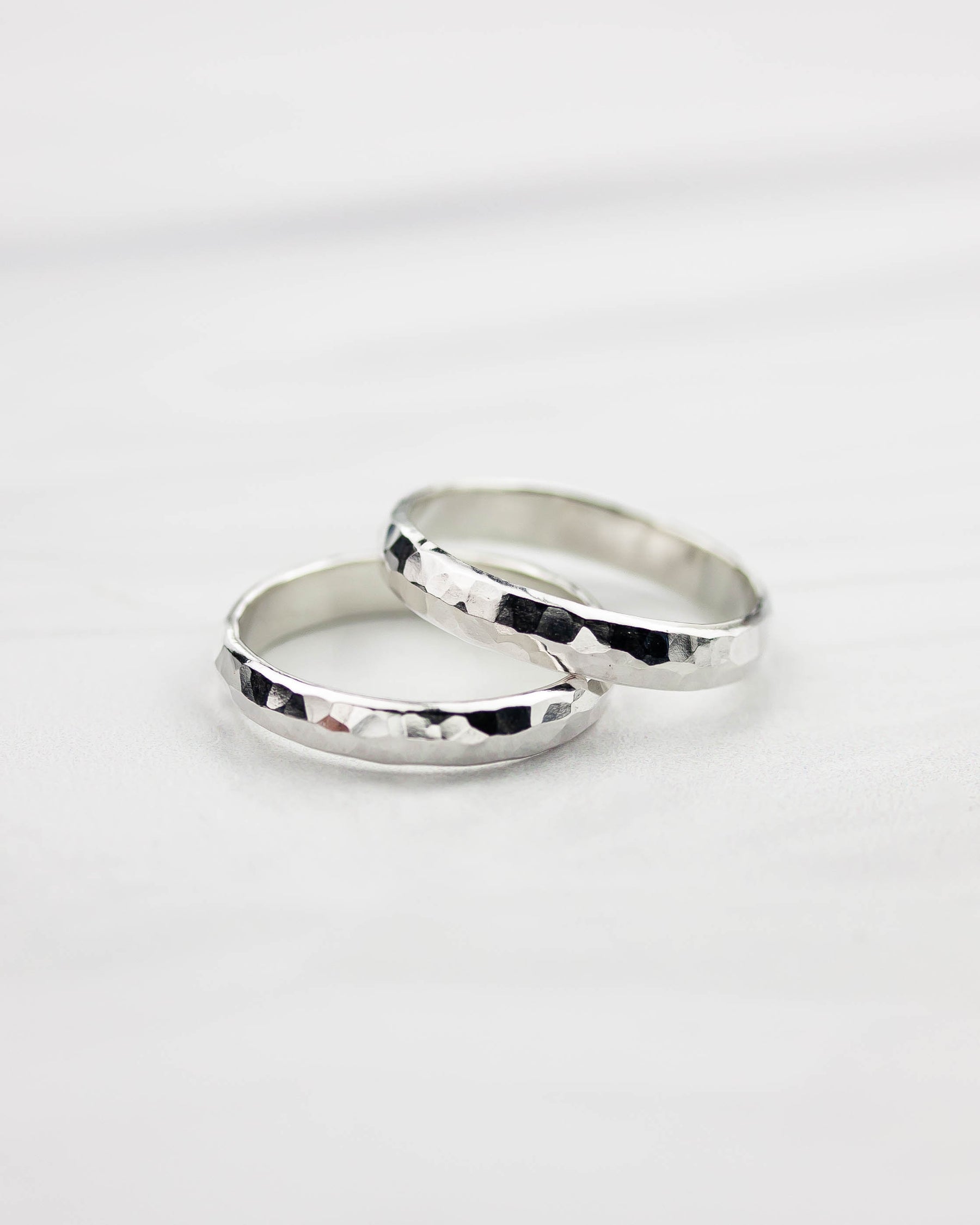 Hammered Silver Stacking Ring