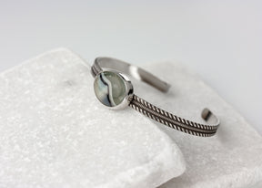 Glacier | Fused Glass Cuff Bracelet