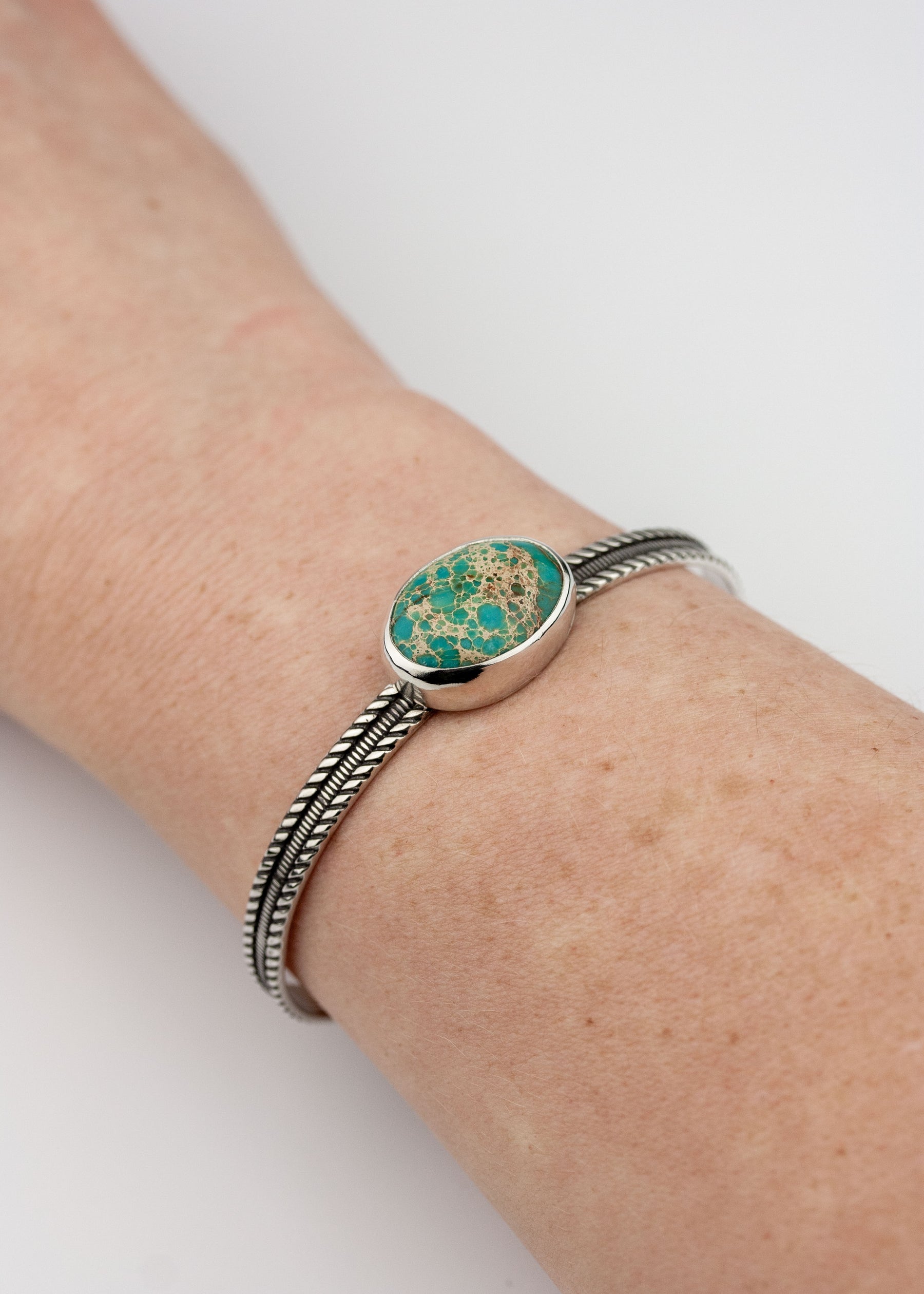 Gulf Winds | Magnesite Cuff Bracelet