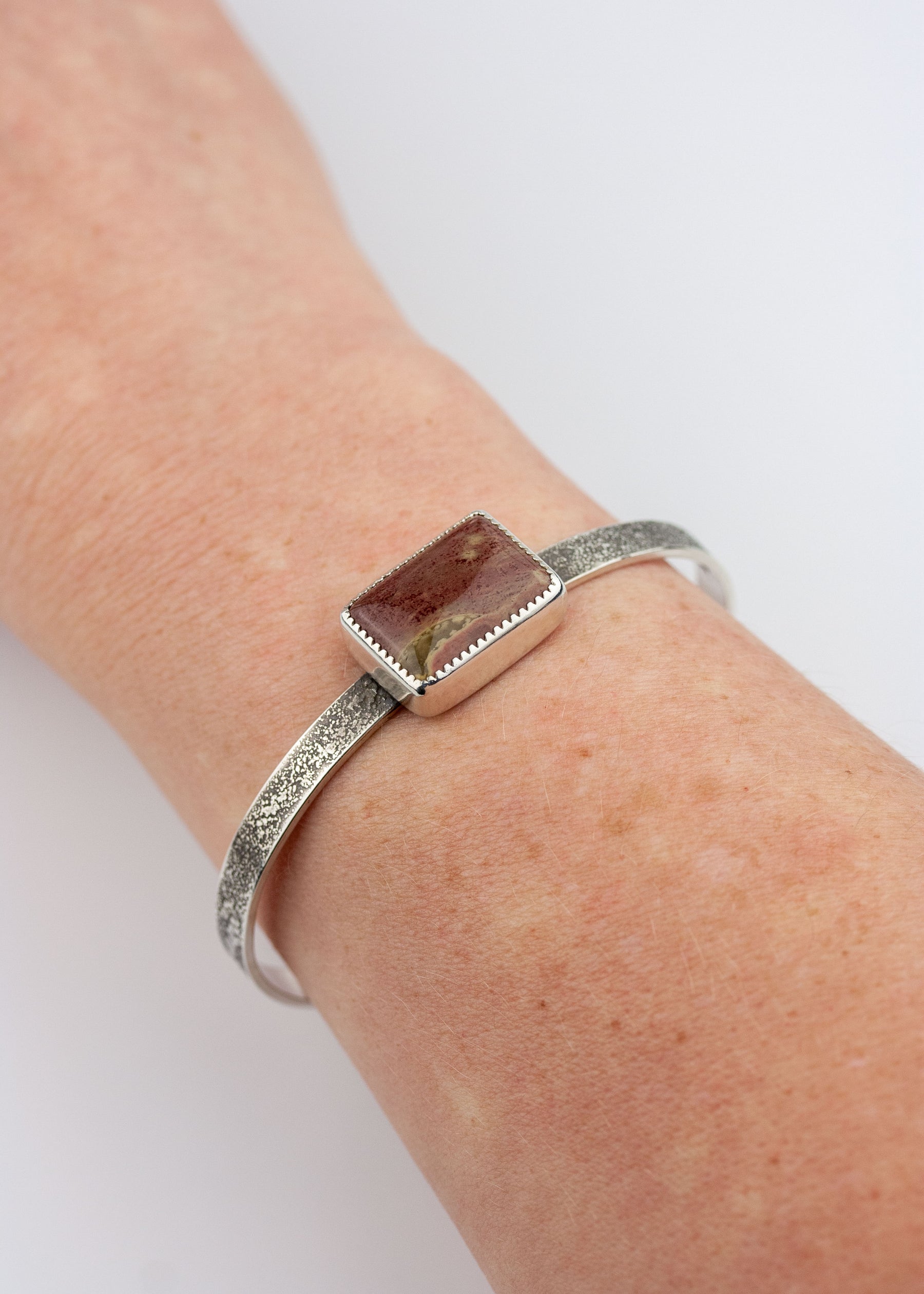 Martian Plain | Red Jasper Cuff Bracelet