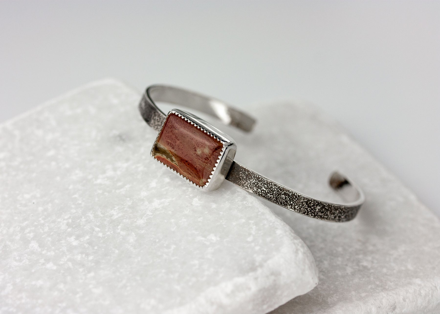 Martian Plain | Red Jasper Cuff Bracelet