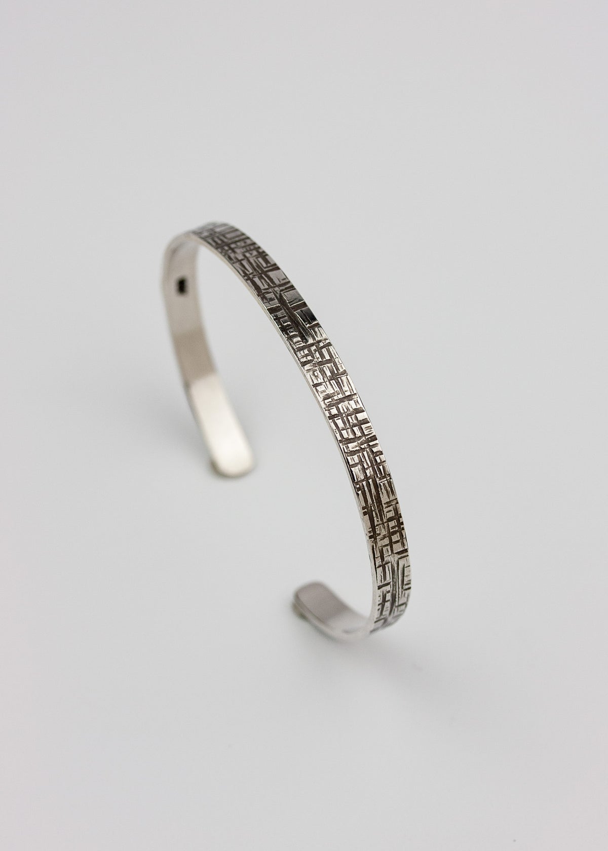 Surfite Geometric Statement Cuff Bracelet in Sterling Silver Cuff