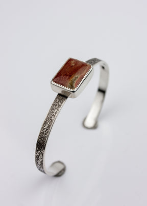 Martian Plain | Red Jasper Cuff Bracelet