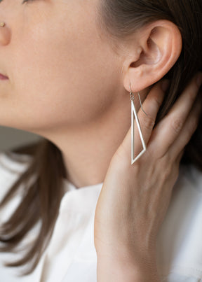 Long Triangle Earrings